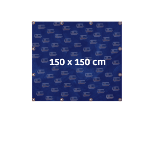 Lona 150 x 150 cm  Inserir Tamanho 4x0  Com ilhós 