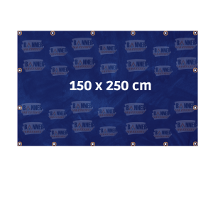 Lona 150 x 250 cm  Inserir Tamanho 4x0  Com ilhós 